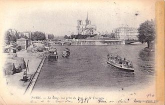 1006. La Seine vue du pont de la Tournelle