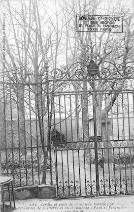 114 Maison habitée par Bernadin de St Pierre, rue Rollin