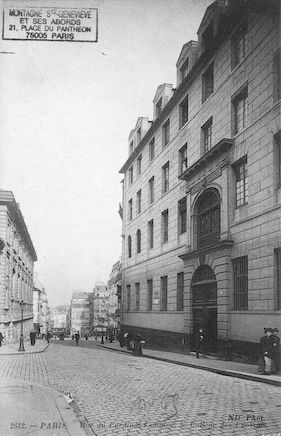 116B Le collège des Ecossais. Rue du Cardinal Lemoine
