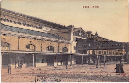 129couleurs  Sortie de la gare d'Orléans (Gare d'Austerlitz)