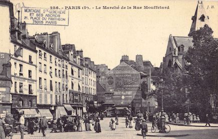 136  Le marché de la rue Mouffetard