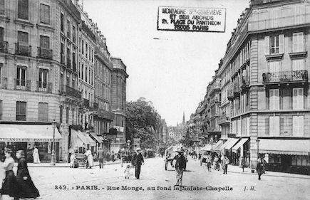 145 Rue monge avec au fond la Ste Chapelle