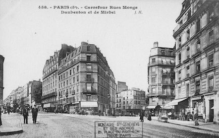 149B Rue Monge. Carrefour des rues Monge, Daubenton et de  Mirbel