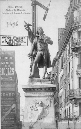 168  Boulevard St Germain. La statue de Chappe
