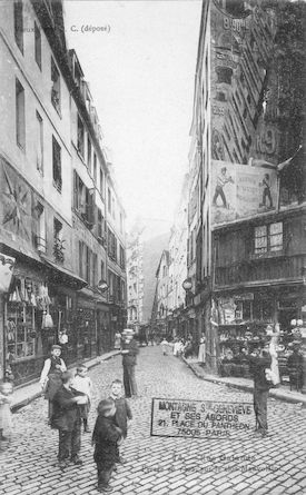 171 Rue Galande percée en 1302 sur le clos Mauvoisin