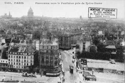 187 Panorama vers le Panthéon pris de Notre-Dame