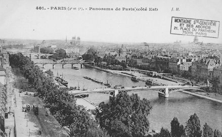 192 Panorama de Paris  côté Est (pris du haut du pavillon de Flore)