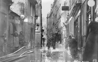 286 Crue de la Seine. 28 janvier 1910. Rue de Bièvre