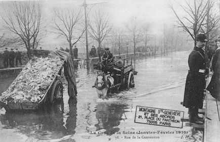 378 La crue de la Seine (janvier-février 1910) Rue de la Convention