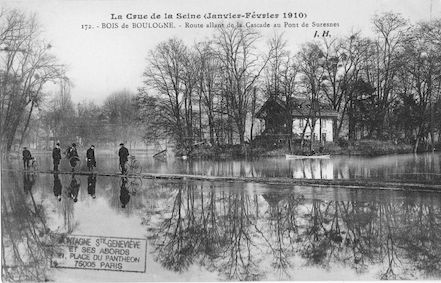 382 La crue de la Seine (janvier-février 1910) Bois de Boulogne