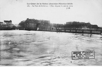 456 Crue de la Seine (jan-fév 1910) Pont de Solférino