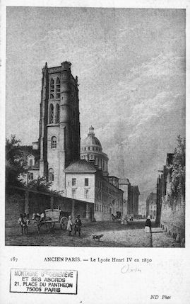487Ancien Paris. Le lycée Henri IV En 1830