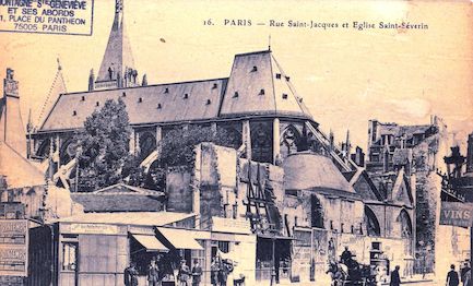 493 Rue Saint Jacques et église Saint Severin
