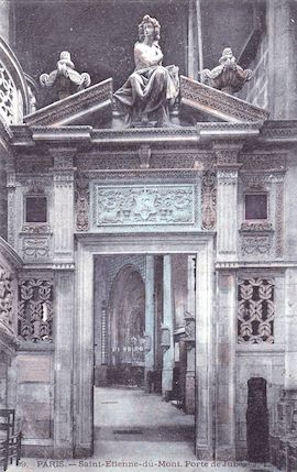538 Saint Etienne du Mont. Porte de Jubé