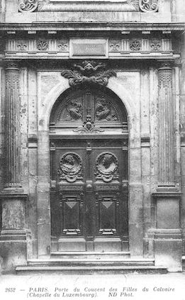 585 Porte du convent des Filles-du-Calvaire (Chapelle du Luxembourg)