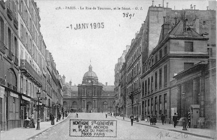 601 La rue de Tournon, le Sénat