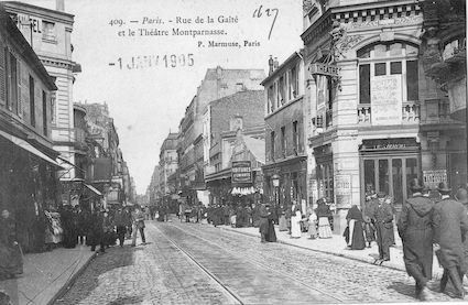 611 Rue de la Gaité et théâtre Montparnasse
