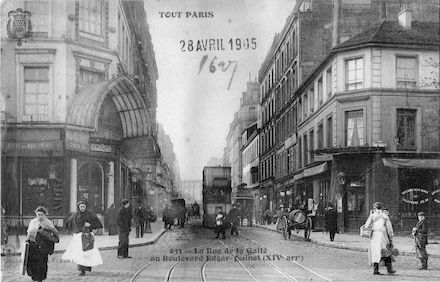 612 La rue de la Gaité au boulevard Edgar Quinet
