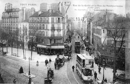 613 Rue de la Gaité et la rue du Montparnasse