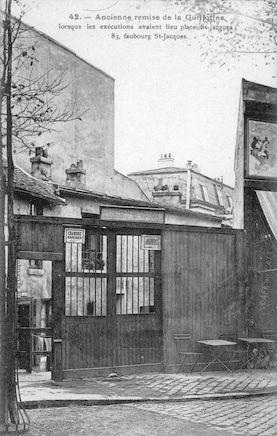 616 Ancienne remise de la guilotine, 83 faubourg St. Jacques