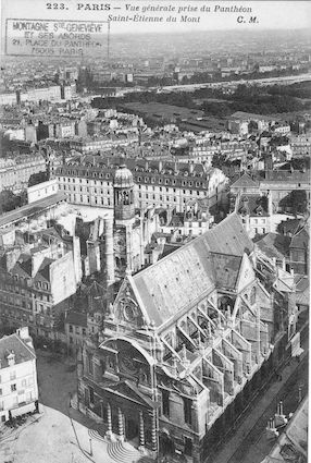 66 Eglise St Etienne du mont vue aérienne depuis le Panthéon