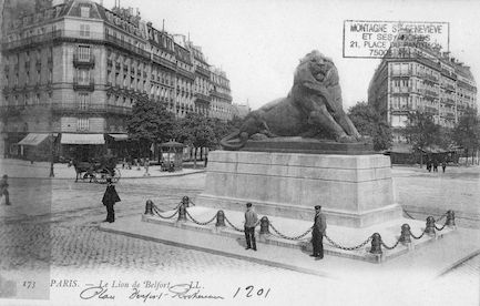 663 Le lion de Belfort ( 1901)