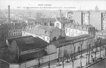 685 la manufacture des Gobelins. Vue générale