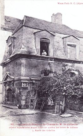 696 Gobelins. Pavillon de chasse de M. de Julienne. 7 ruelle des Gobelins