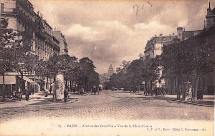 699 Avenue des Gobelins vue de la place d'Italie