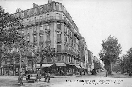 742 Boulevard de la Gare pris de la place d'Italie