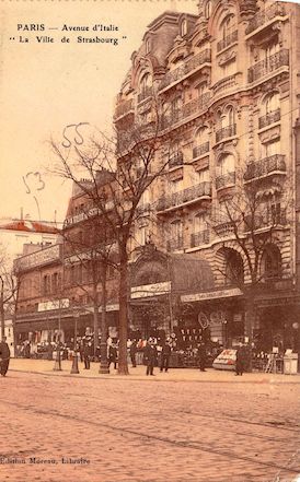 755 Avenue d'Italie. La ville de Strasbourg.