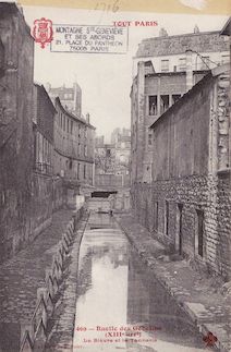 769. Ruelle des Gobelins. La Bièvre et la tannerie