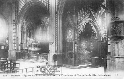 77 Eglise St Etienne-du-Mont. Chapelle et tombeau de Ste Geneviève