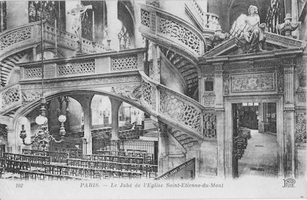 78 Eglise St Etienne-du-Mont. Jubé de l'église