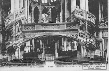 80 Eglise St Etienne-du-Mont. Le jubé de l'église