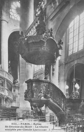 82  Eglise St Etienne-du-Mont. La Chaire