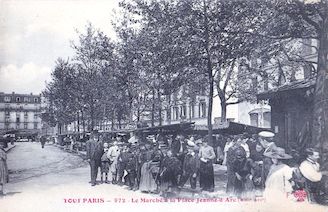 828.  Le marché de la place Jeanne d'Arc