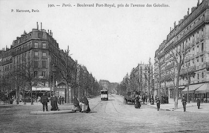 883 Boulevard Port Royal, pris de l'avenue des Gobelins
