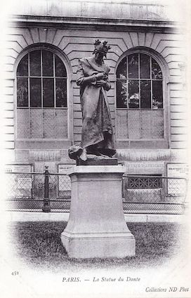 898 La Statue de Dante devant le Collège de France