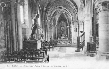 923 Eglise Saint Julien-le-pauvre. L'intérieur