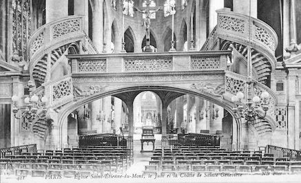 934 Eglise Saint Etienne-du-Mont. Jubé et chasse de Sainte Geneviève