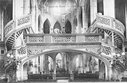 935 Eglise Saint Etienne-du-Mont. Le jubé de face