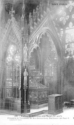 940 Eglise Saint Etienne-du-Mont. Chapelle et tombeau de Sainte Geneviève