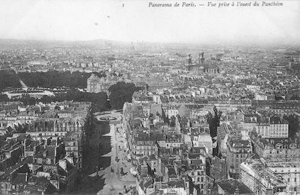 945 Panorama de Paris. Vue prise à l'ouest du Panthéon
