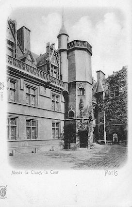 963 La cour du Musée de Cluny