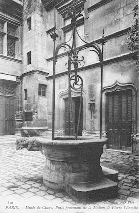 964 Musée de Cluny. Puits provenant de la maison de Pierre l'Ermite