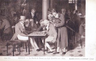 999. Boilly- La partie de dames au café Lamblin vers 1820